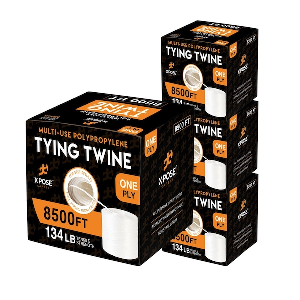 Xpose Safety 1 Ply Tying Twine, 8500 ft roll, 4PK 1PT-8500-4-X-S - main