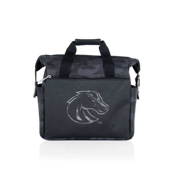 Picnic Time Family Of Brands NCAA Boise State Broncos On The Go Lunch Bag Cooler - Soft Cooler Lunch Box, Black Camo 510-00-182-704-0 - main