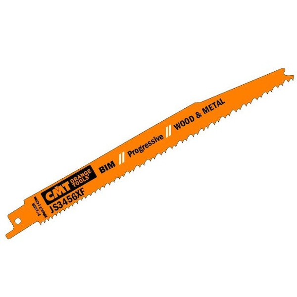 Cmt RECIPROCATING SAW BLADES for WOOD&METAL (BIM) 8inx 6-12TPI (5-PCS.) JS3456XF-5 - main