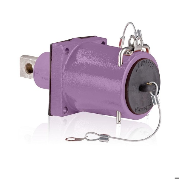 Leviton Rhino-Hide 49 Series Male Rec Purple 49MR1-CP - main