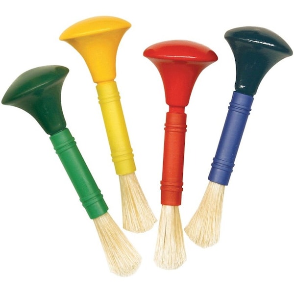 Creativity Street Beginner Paint Brush Set, Door Knob Handles, 5in Long, PK12 PAC5181 - main