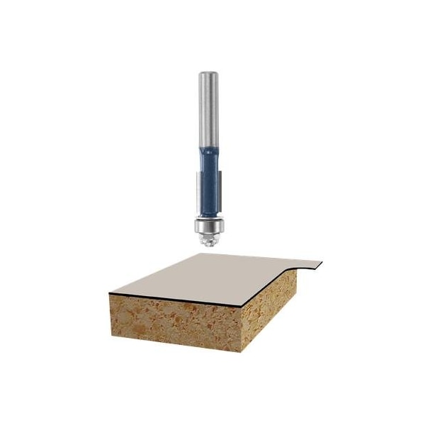 Bosch TRIM BIT, 3/8 IN DIA CUTTING, .25 DIA SHANK, CARBIDE 85268M - main