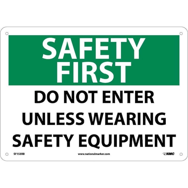 Nmc Safety First Do Not Enter Sign, SF153RB SF153RB - main