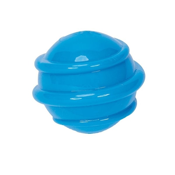 Chompers Chomper L Dog Toy, 4 in, Squeaky Spiral Ball Toy, TPR, Assorted WB15557 - main