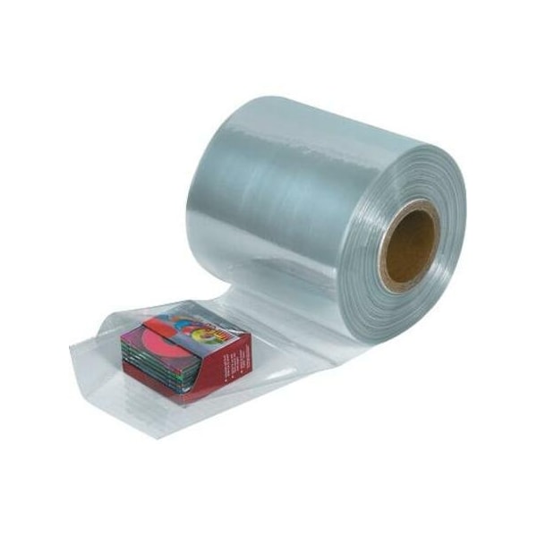 Box Packaging PVC Shrink Tubing 100 Ga. 18W x 1500L Clear 1 Roll SHT18100 - main