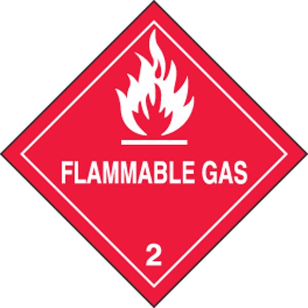 Accuform DOT SHIPPING LABELS HAZARD CLASS 2 MSL202PS5 - main