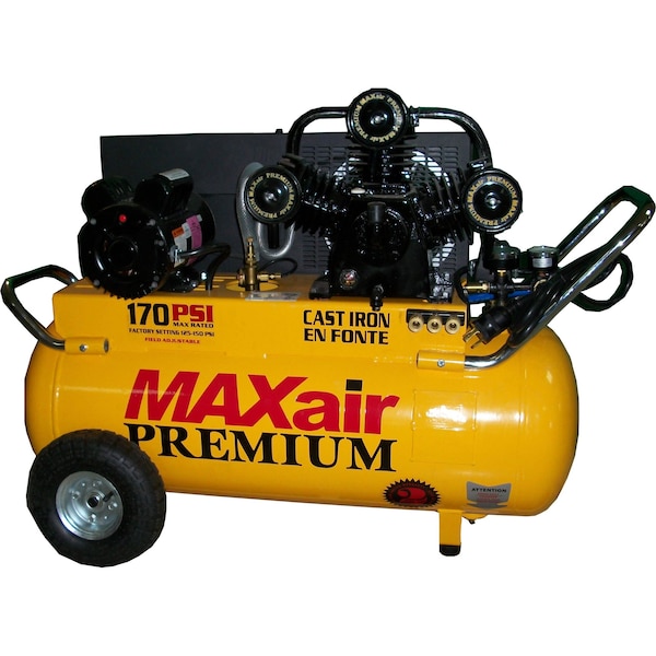 Maxair Dual Control 25 Gallon Premium Compressor P5125H1-MAP - main
