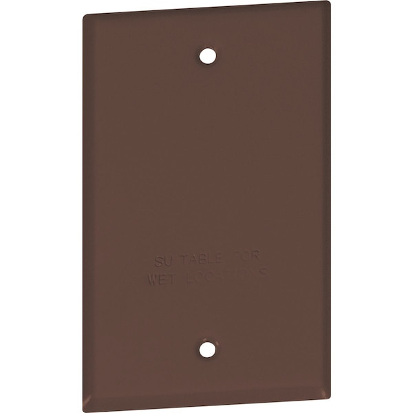 Southwire Single Gang Bronze Weatherproof Blank Cover WC1BB-UPC - main