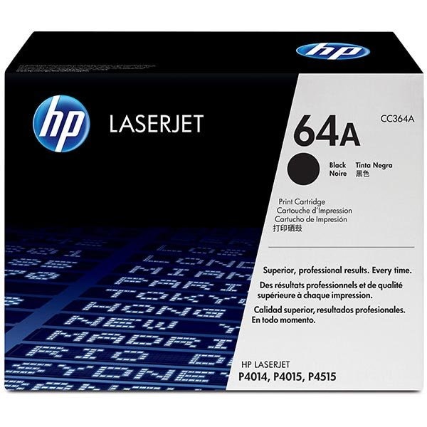 Hp 64A (CC364A) Black Original LaserJet Toner Cartridge (10,000 Yield) CC364A - main