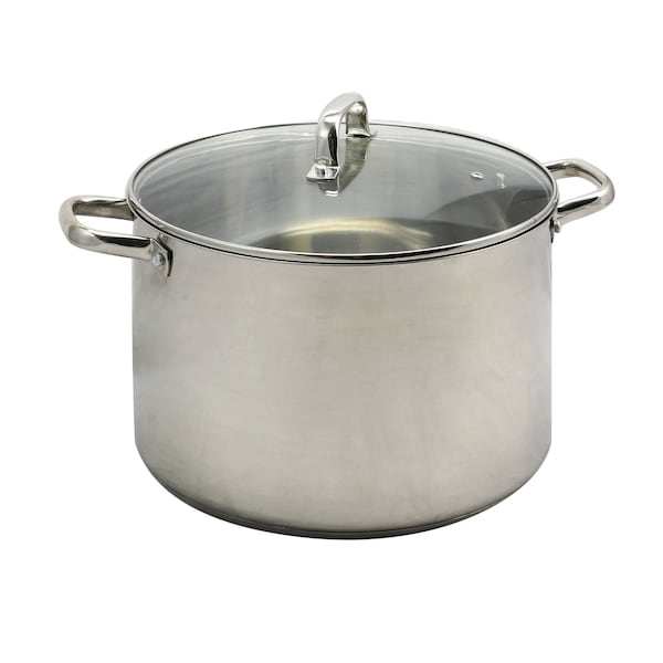 Oster Adenmore 16 Quart Stainless Steel Stock Pot With Tempered Glass Lid 108114.02 - main