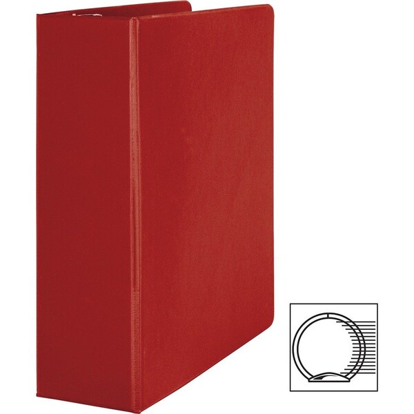 Business Source Basic Round Ring Binders, Red BSN28770 - main