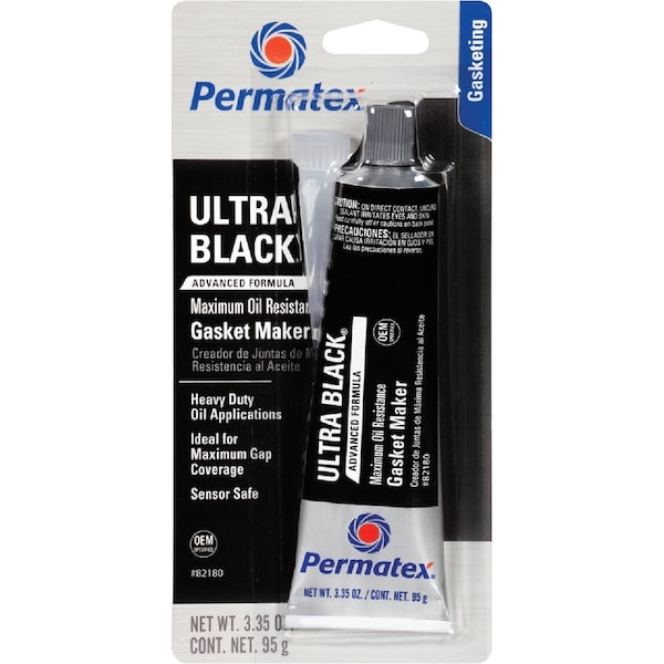 Permatex 3 Oz. Ultra Black Silicone Gasket Maker 82180 - main