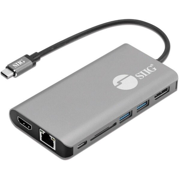 Siig USB-C MST DOCKING, MST DOCKNG STATION, DUAL 1080P VIDEO, SINGLE 4K 30HZ , HDMI, JU-DK0F11-S1 - main