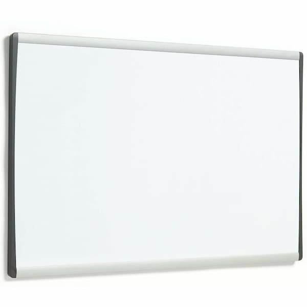 Acco Dry Erase Board, Steel, 14 in, 11 in, Aluminum/Plastic Frame, White ARC1411 - main