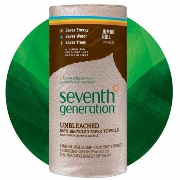 Seventh Generation Paper Towels, White, 120 PK SEV13720 - main