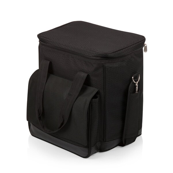 Picnic Time Family Of Brands Cellar 6-Bottle Wine Carrier & Cooler Tote, Black with Gray Accents 660-00-179-000-0 - main