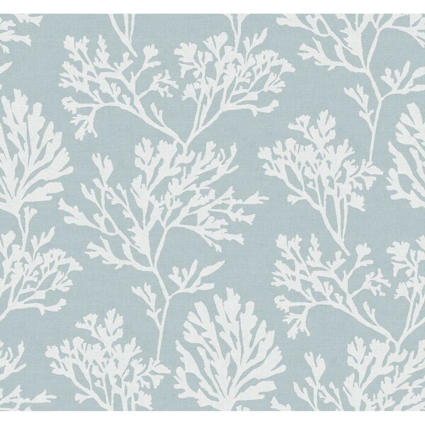 A-Street Prints Tortuga Sky Blue Coral Weave Wallpaper 4172-82003 - main