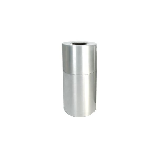 Witt Industries 24 Gallon Spun Aluminum Receptacle AL18-CLR - main