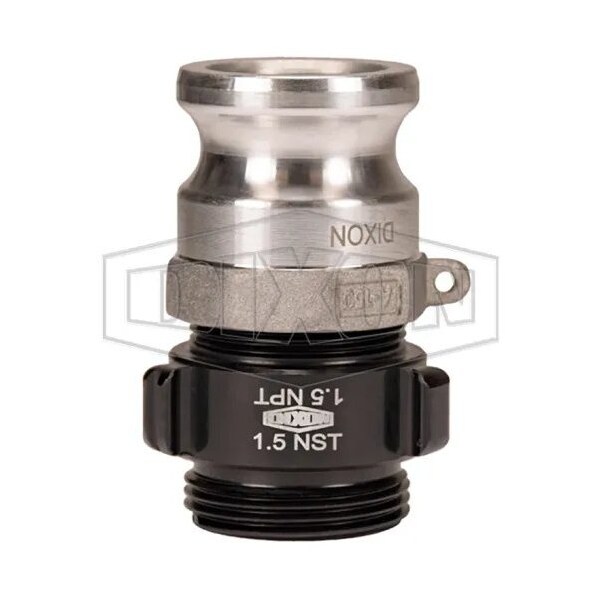 Dixon Global Type F Swivel Adapter, 1-1/2 in, Adapter x Male NST NH, Aluminum G150-F-ALNST - main