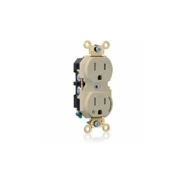Leviton Extra Heavy Duty Controlled Duplex Receptacle 15 Amp, 125 Volt 5262-1PI - main