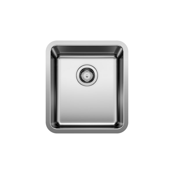 Blanco Bar Sink, 1 bowl, Stainless Steel, 18.00 in W x 16.00 in L x 9.08 in H 442767 - main
