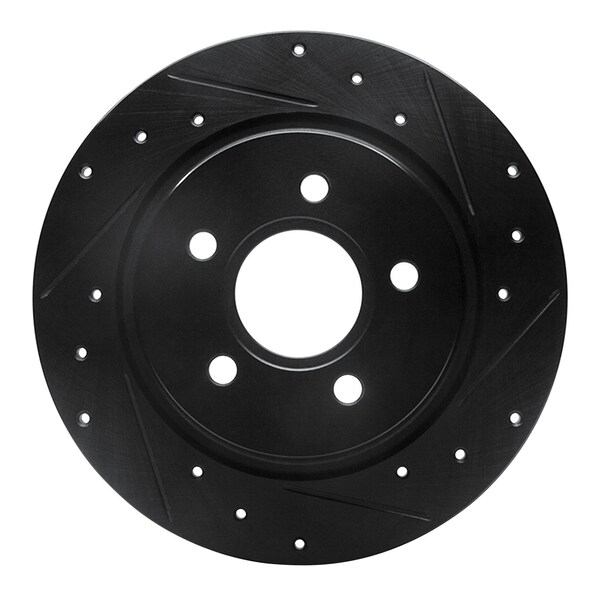 Dynamic Friction Co DFC Brake Rotor - Drilled and Slotted - Black 633-27033R - main