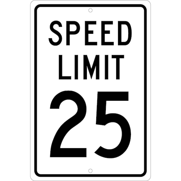 Nmc Speed Limit 25 Sign, TM21H TM21H - main