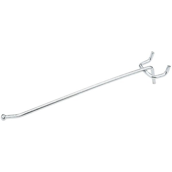 National Hardware Peg Hook, 6 in, 1/8, 1/4 in Opening, Steel, Zinc, 3PK N180-013 - main