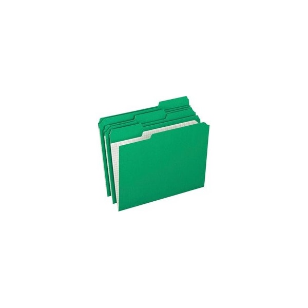 Pendaflex FOLDER, LTR, DBL, 11PT, 1/3, LGN, 100PK R15213BGR - main