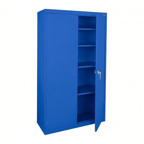 Sandusky Shelf Cabinet, 72 in H, 36 in W, 18 in D, Swing, Cam lock, 4 Shelves VF41361872-06 - main