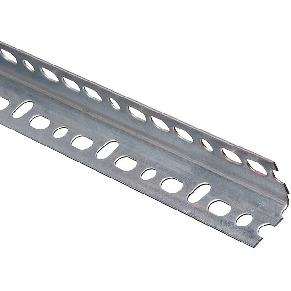 Stanley 4021BC Series Slotted Angle Stock, 114 in L Leg, 72 in L, 0047 in Thick, Steel, Galvanized N341-156 - main