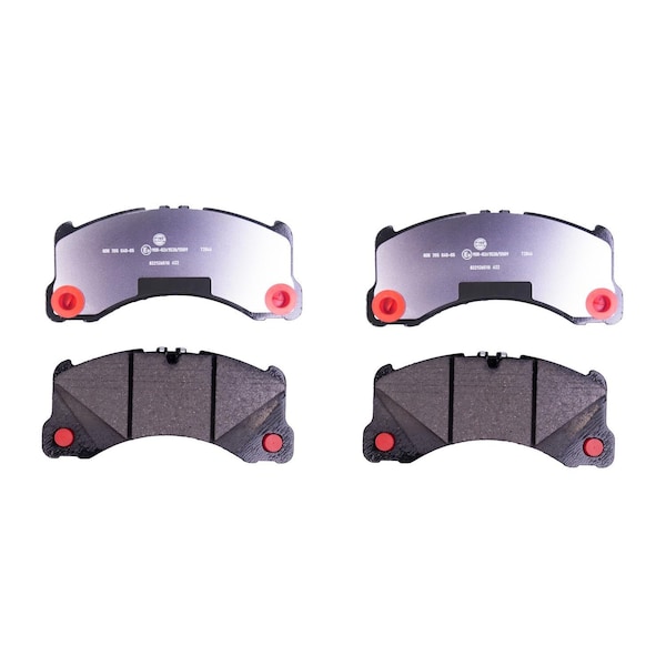 Hella Brake pad set prepared for wear warning indicator T2846 for e.g. PORSCHE 355040051 - main