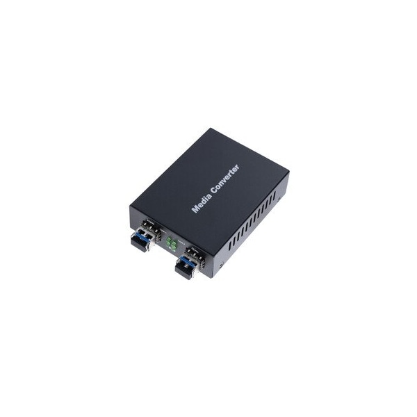 Cable Wholesale 1.25 Gigabit Fiber Media Converter Loaded, Singlemode 1310nm, SFP to SFP, Dual SFP Module 71F1-76SFP - main