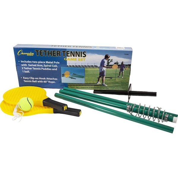 Champion Sports Tether Tennis Set, Pole, Ball, 2 Paddles TTGAME - main