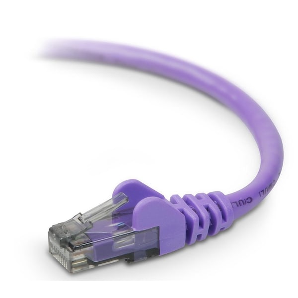 Belkin Patch Cable - Rj-45 - Male - Rj-45 - Male - Unshielded Twisted Pair A3L980-08-PUR-S - main