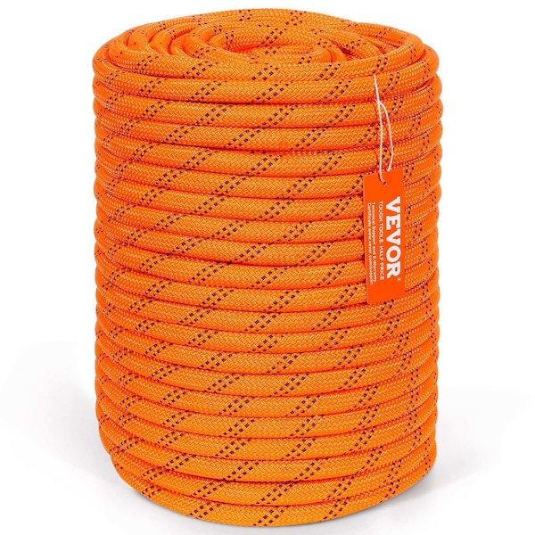 Vevor Arborist Tree Climbing Rope Double Braid Polyester 1/2" x 220' 48-Strand GJDL12-67 - main
