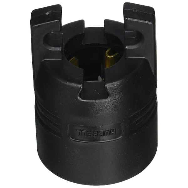 Hubbell Wiring 3-Phase 50A 250V AC 15-50P Industrial Plug, 3-Pole 4-Wire, Black HBL8451C - main