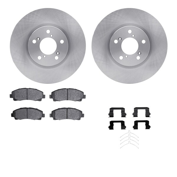Dynamic Friction Co DFC Brake Rotor with 5000 Brake Pads and Hardware Kit 6512-59411 - main