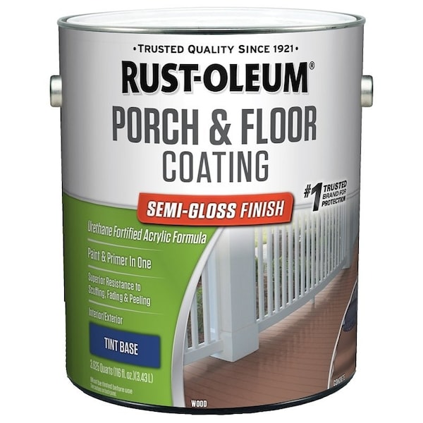 Rust-Oleum Porch and Floor Coating, Semi-Gloss, Liquid, 1 gal, Can 262361 - main