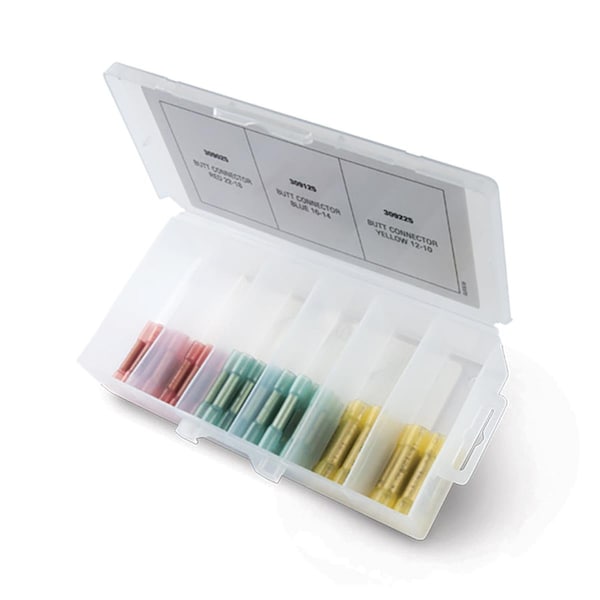 Artisanat Usa Adhesive Lined Heat Shrink Butt Connector - Yellow, 75PK AR3446774 - main