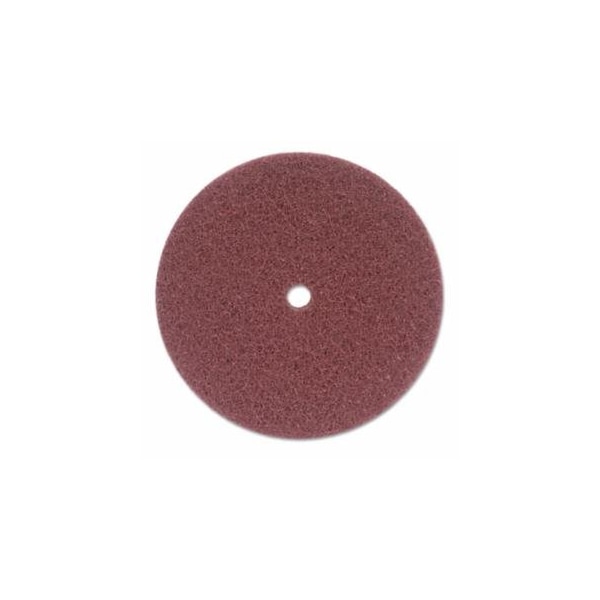Merit Abrasives High Strength Buffing Disc, 8 in x 1/2 in, Very Fine, Aluminum Oxide, 3600 rpm, Maroon 481-08834162413 - main