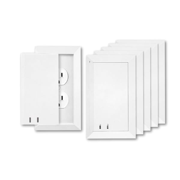 Socket Shield Child Resistant Duplex Outlet Cover White Sliding Safety Design, 4PK EC-STANDARD-4 - main