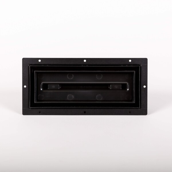 Fittes Floor Register, Plastic, Black FMLIT4X12BLK - main