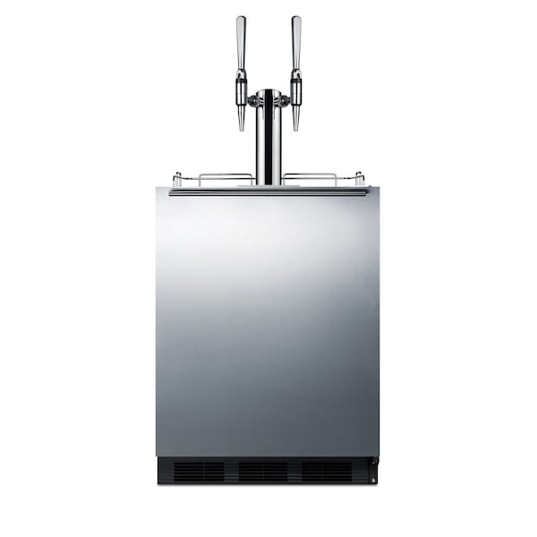 Summit Commercial 24in Wide Built-In Nitro Coffee Kegerator, ADA Compliant SBC58BLBIADANCFTWIN - main