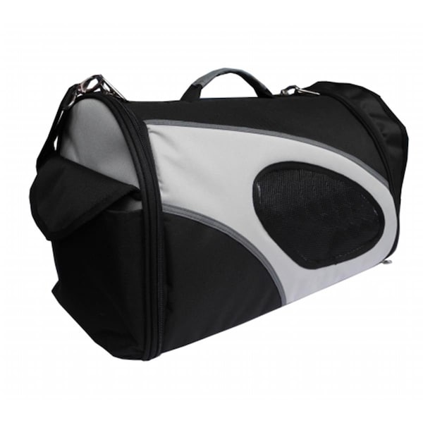 Petpurifiers Airline Approved Phenom-Air Collapsible Pet Carrier, Black And White - Large PE117193 - main