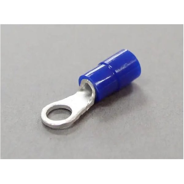Nichifu Eco-Friendly Polycarbonate Insulated Ring Terminals, Stud #8, AWG 16-14 TMEX 2-4M-BLU - main