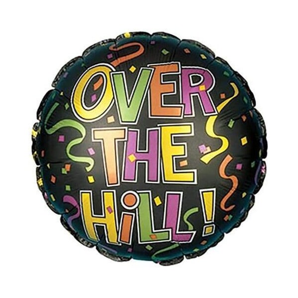 Loonballoon Birthday-Over-The-Hill Balloons, 17in. Festive Over The Hill LOON-LAB-114187-C-U - main