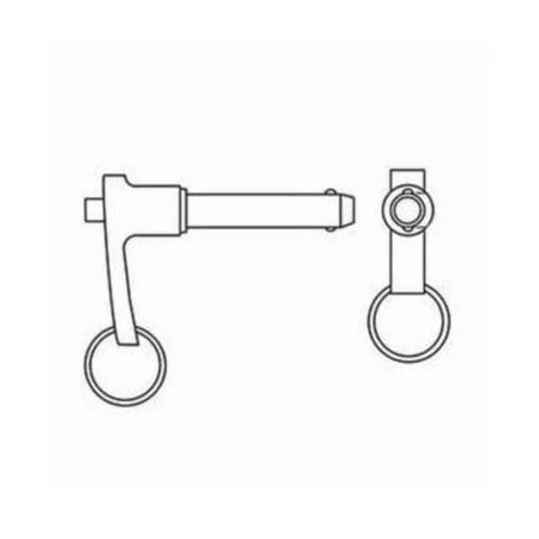 Huyett Quick Release Pin, L Handle, Passivated, 0.750 in Dia x 4.000 in Usable L x 4.670 in Shank L PLLS-0750-4000 - main