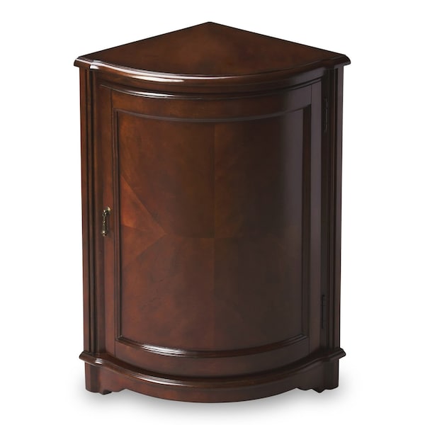 Homeroots 23in Dark Brown Standard Accent Cabinet 389715 - main