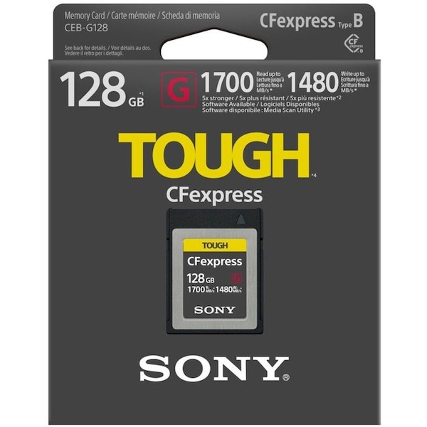 Sony CFEXPRESS CARD, 128GB, TOUGH, CEB-G SERIES, TYPE B MEMORY CARD CEBG128/J - main